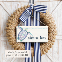 Sea Turtle Personalized Twine Sign