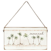 Palm Tree Personalized Twine Sign