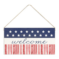 Star Spangled Personalized Twine Sign