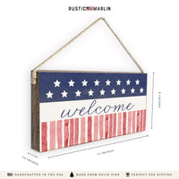 Star Spangled Personalized Twine Sign