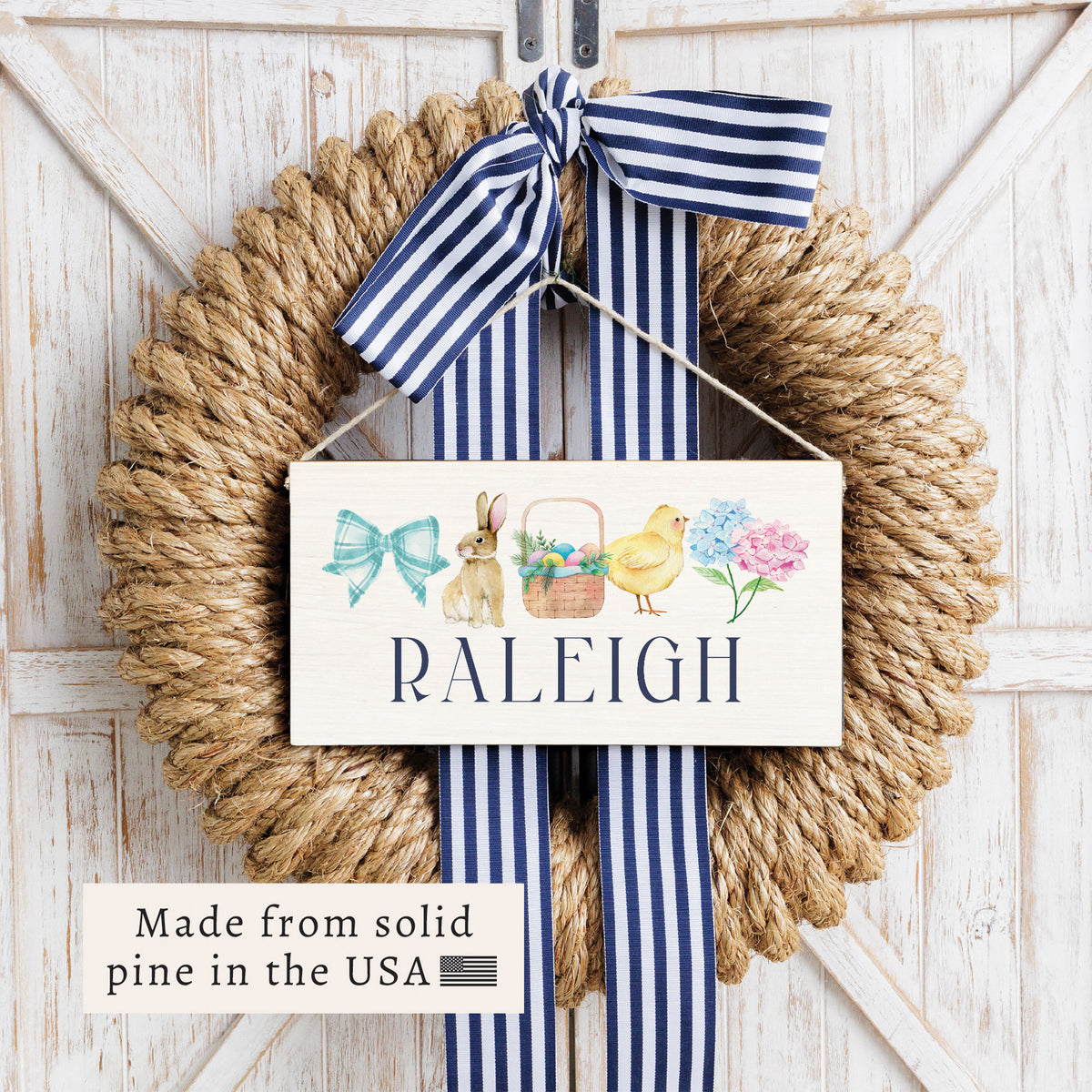 Easter Icons Personalized Twine Sign