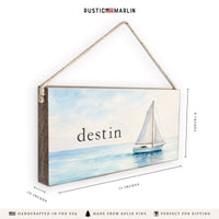 Sailboat Personalized Twine Sign