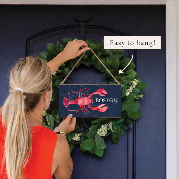 Boston Lobster Twine Sign