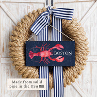 Boston Lobster Twine Sign