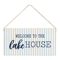Welcome To The Lake House Twine Sign