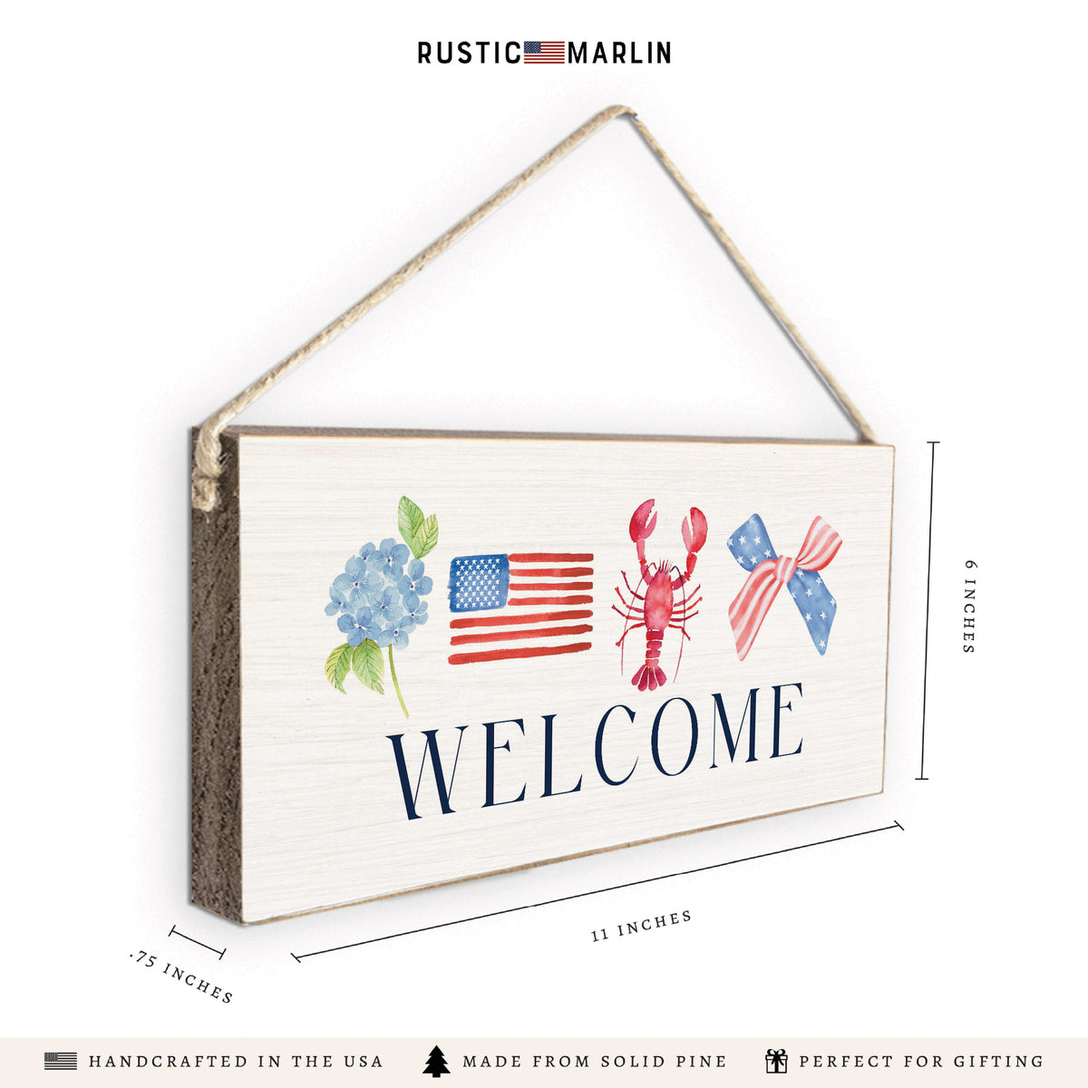 American Icons Twine Sign