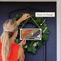 Greetings From Vermont Twine Sign