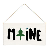 Maine Flag Twine Sign