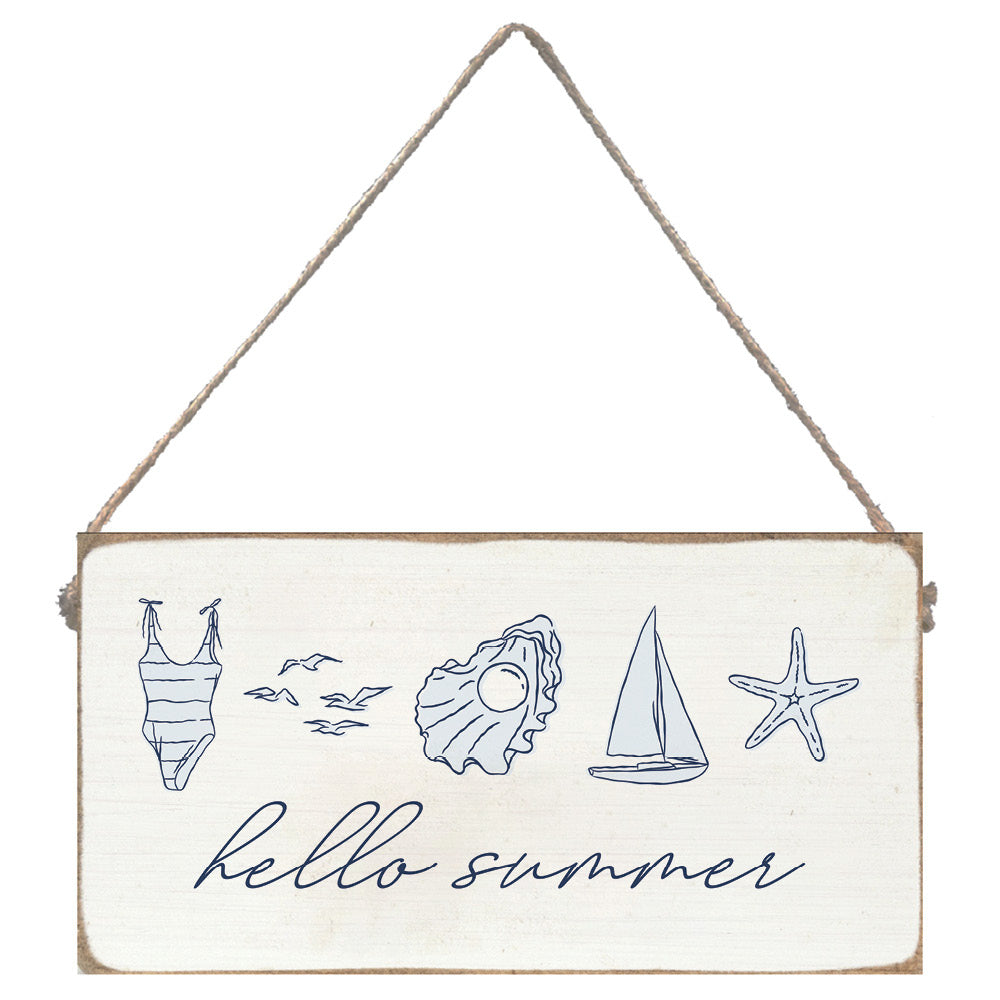 Hello Summer Twine Sign