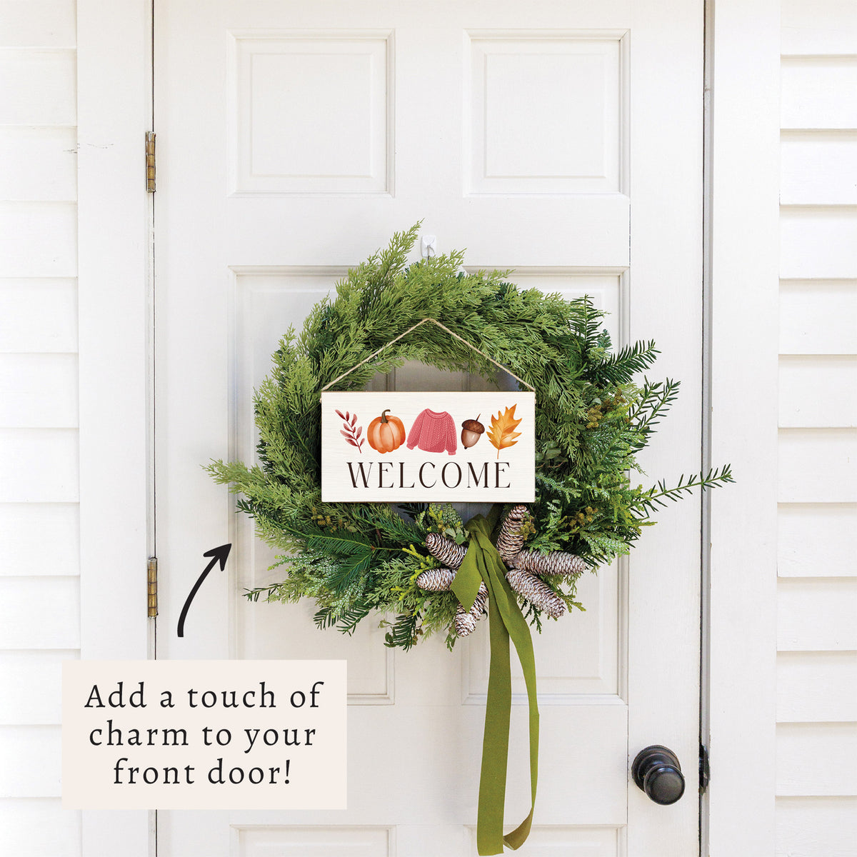Fall Icons Welcome Twine Sign
