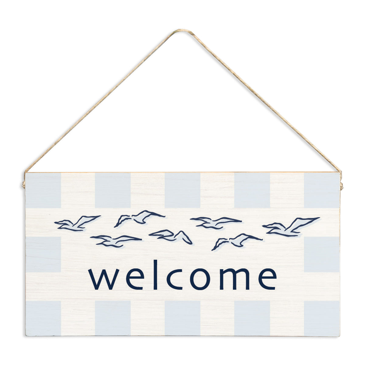 Seagulls Welcome Twine Sign