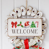 Watercolor Christmas Icons Twine Sign