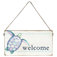 Sea Turtle Welcome Twine Sign