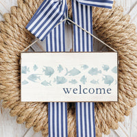 Fish Welcome Twine Sign