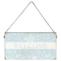 Ocean Breeze Welcome Twine Sign