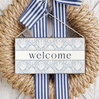 Welcome Shells Twine Sign