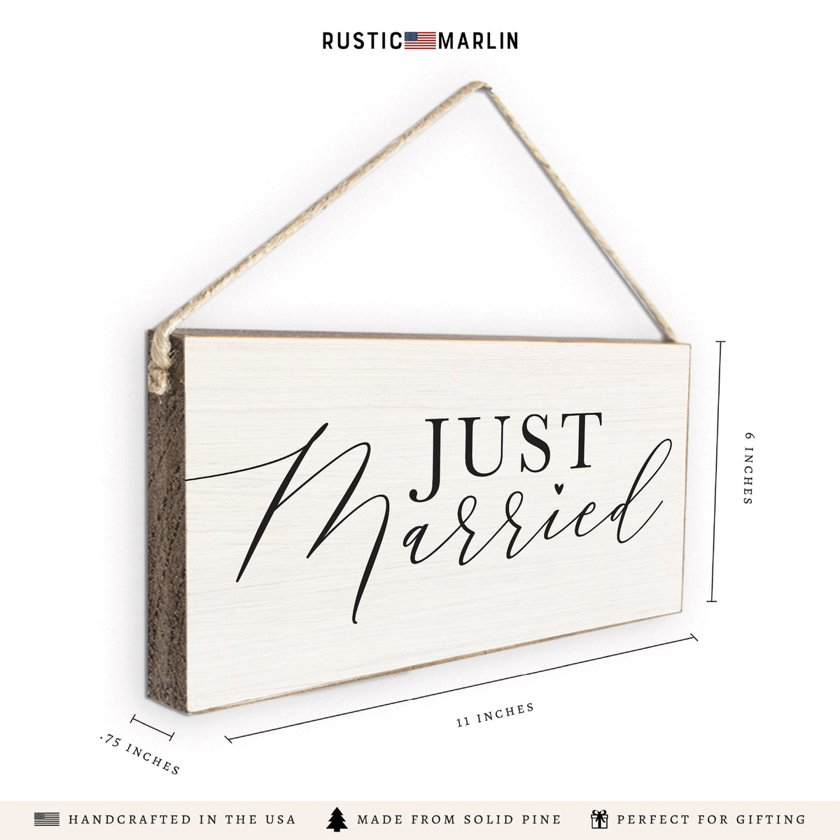 Just Married Twine Sign