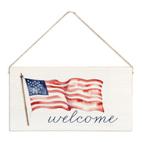 America 250th Flag Welcome Twine Sign