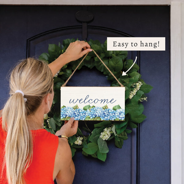 Hydrangea Bloom Twine Sign