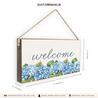 Hydrangea Bloom Twine Sign