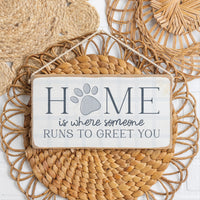 Home Is Where Someone Twine Sign