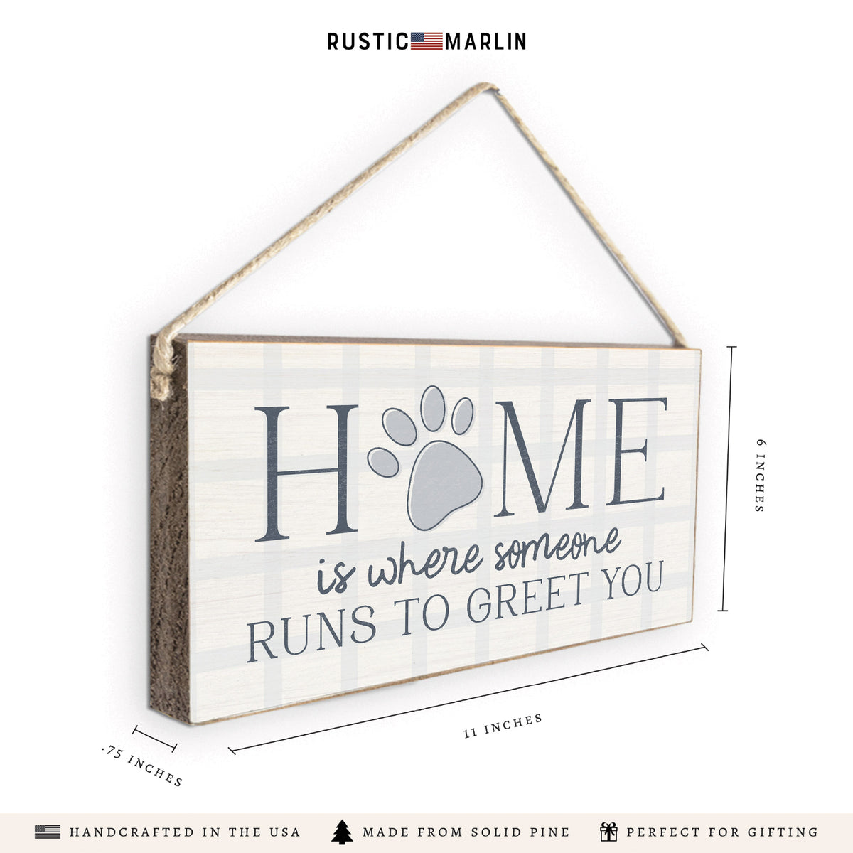 Home Is Where Someone Twine Sign