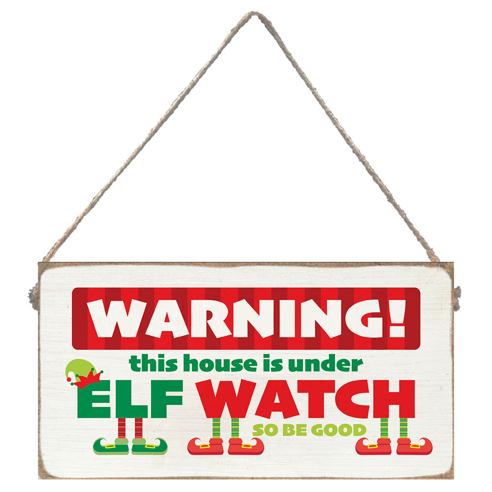 Elf Watch Twine Sign