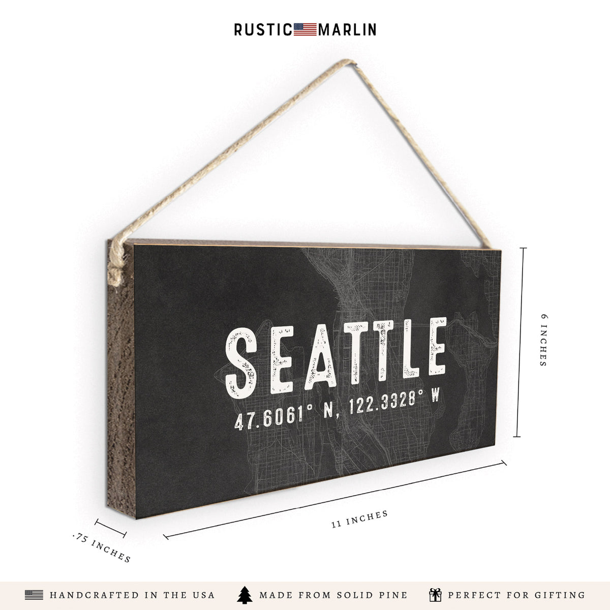 Seattle City Grid Twine Sign