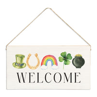 St.Patrick's Day Icons Welcome Twine Sign