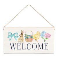 Easter Icons Welcome Twine Sign
