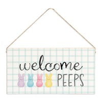 Welcome Peeps Twine Sign