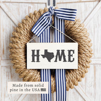 Texas State Home Twine Sign