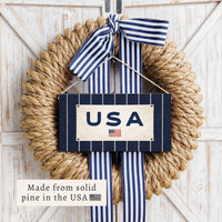 Americana Stripe Twine Sign