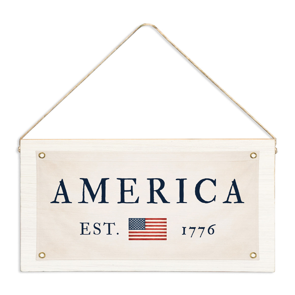America Est 1776 Twine Sign