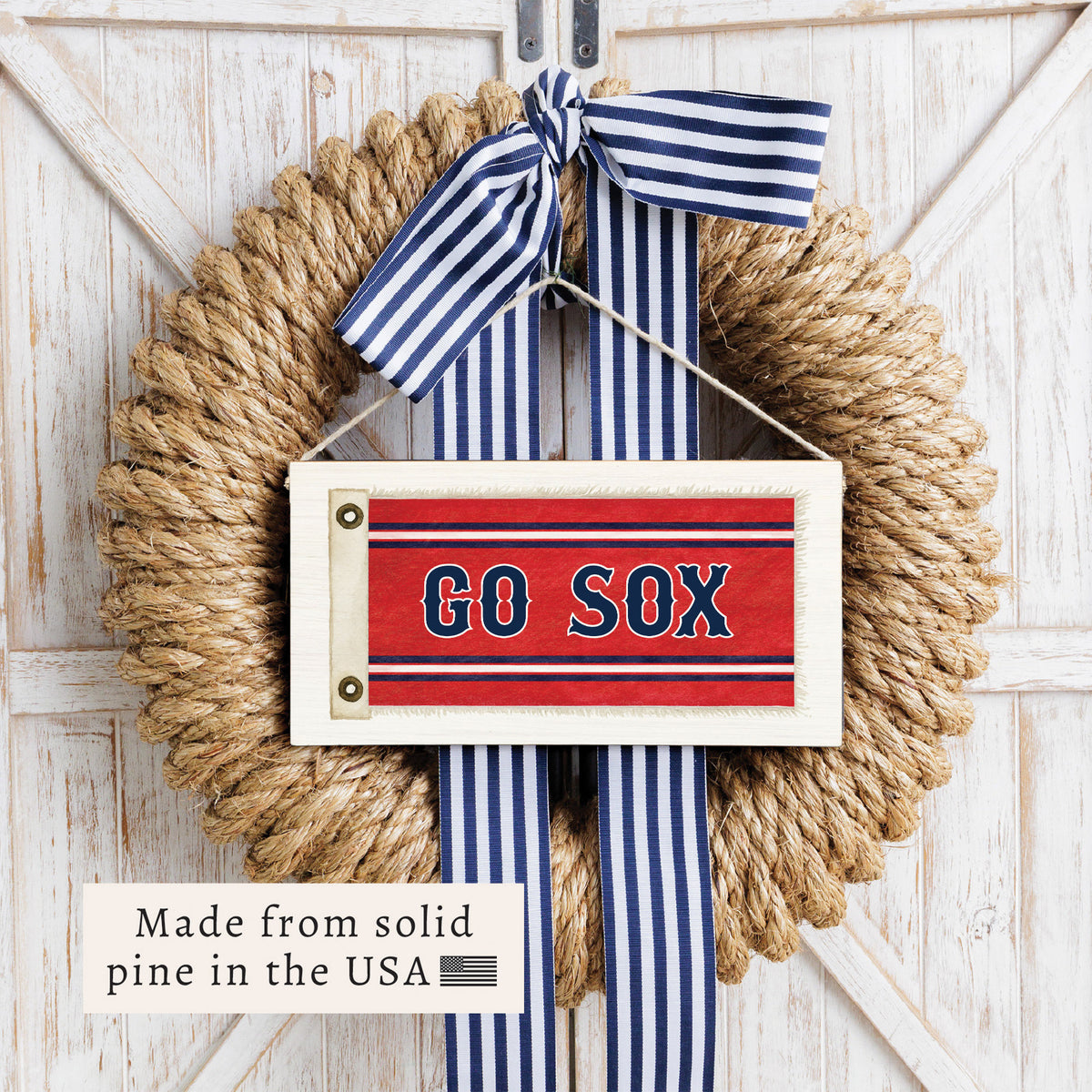 Go Sox Twine Sign