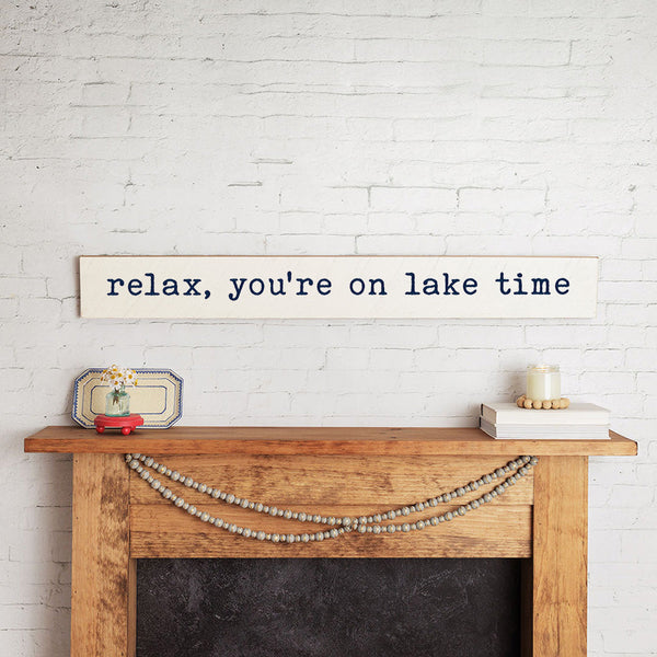 Relax Personalized Barn Wood Sign