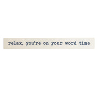 Relax Personalized Barn Wood Sign