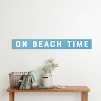 Surf Blue Personalized Barnwood Sign