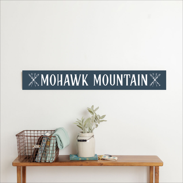 Ski Navy Personalized Barn Wood Sign