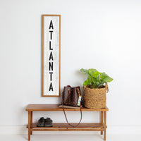 Serif White Personalized Barn Wood Sign