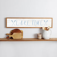 Lake Time Oars Barn Wood Sign