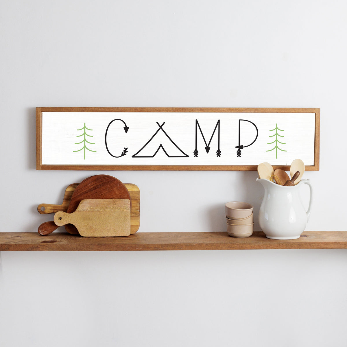 Framed Camp Tent Barnwood Sign