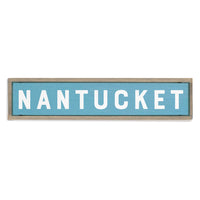 Bold Surf Blue Personalized Barn Wood Sign