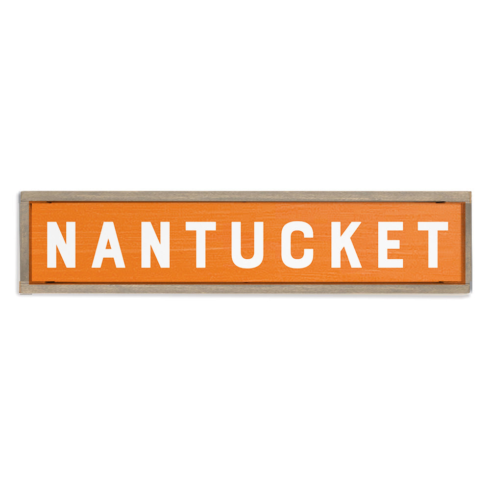 Bold Orange Personalized Barn Wood Sign