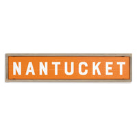 Bold Orange Personalized Barn Wood Sign
