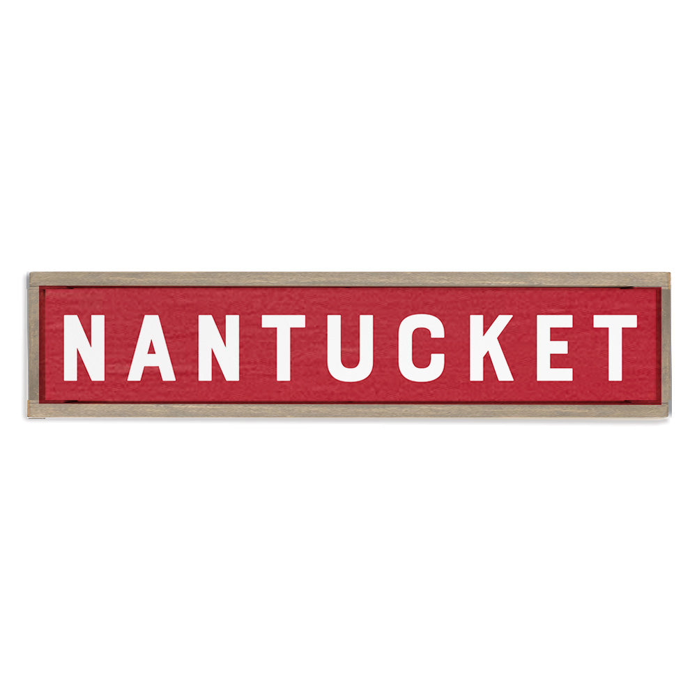 Bold Red Personalized Barn Wood Sign