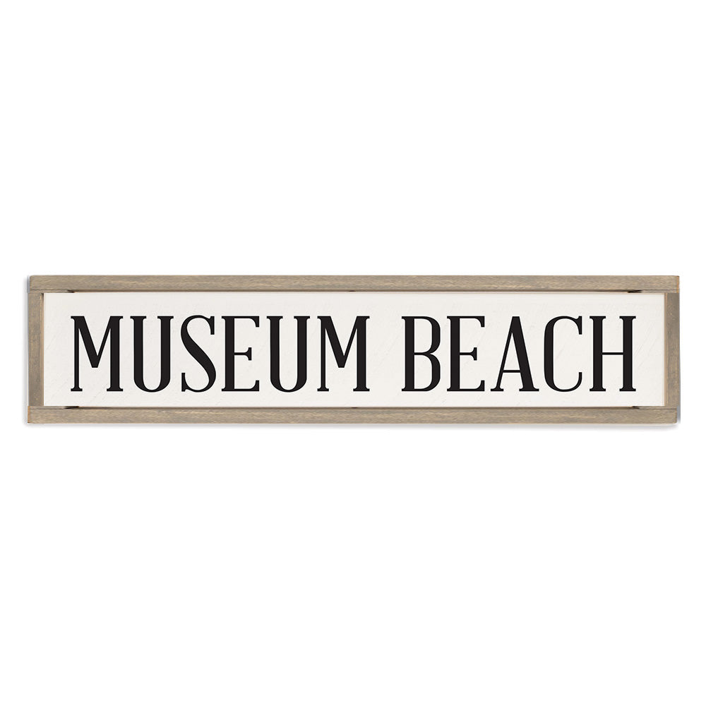 Serif White Personalized Barn Wood Sign