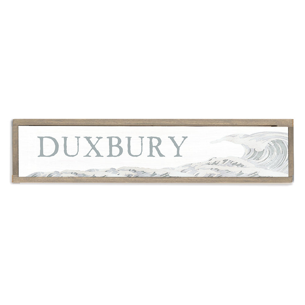 Coastal Wave Personalized Barn Wood Sign