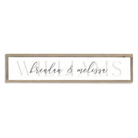 Wedding Script Personalized Barn Wood Sign