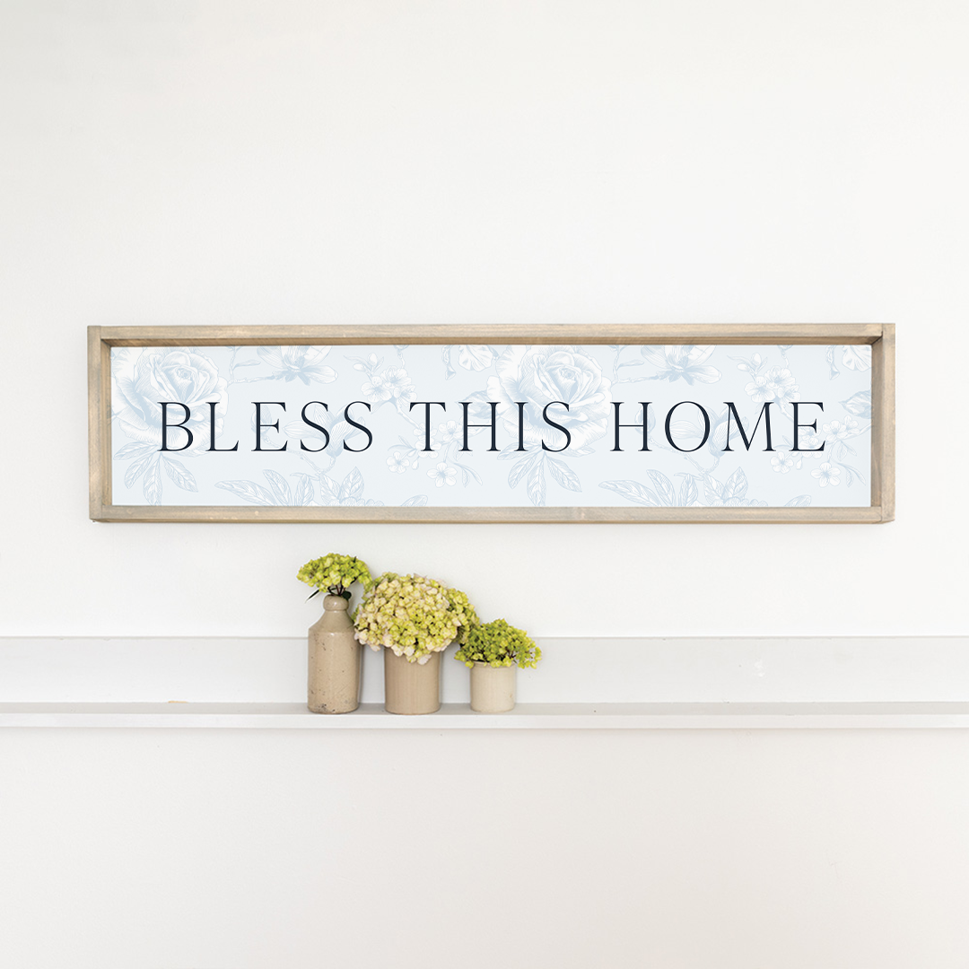 Bless This Home Barnwood Sign